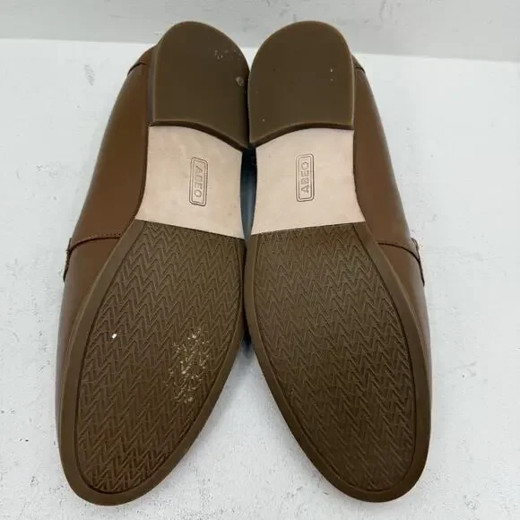 ABEO Naomi Loafers Size 11 Neutral Beige Leather Comfort Slip On Casual Shoes - Picture 7 of 8
